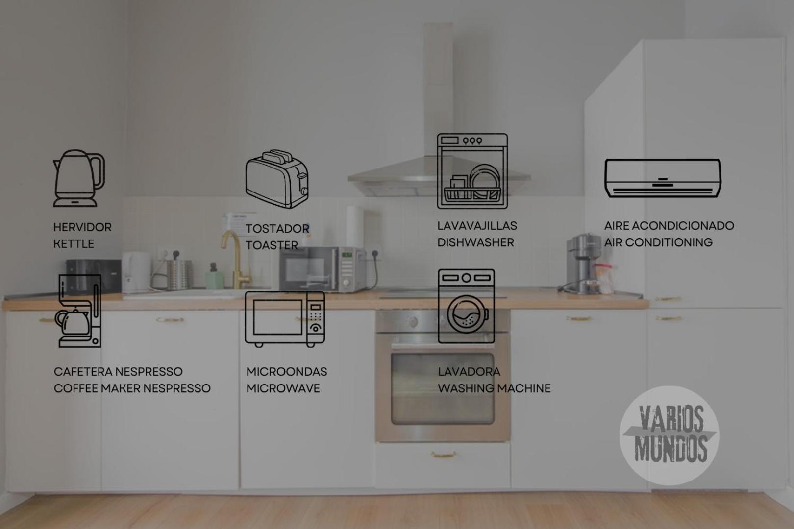 Modern Apt & Cool Interior Design A 20 Metros Del Retiro E1 Madrid Buitenkant foto